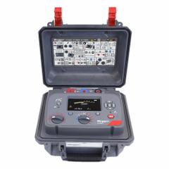 MEGGER Insulation Resistance Tester: 100 kiloohm to 10 gigohm, CAT IV 1000V, IP40/IP65, Digital (MPN S1-568/2). Key specifications — IP Rating: IP65; Test Voltage: 5,000V DC; Brand: MEGGER.