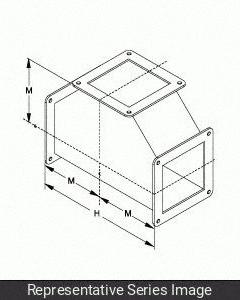Wireway Tee: 4 in Wd, 4 in Ht, Stainless Steel, 10 in (MPN 1487CTSS). Key specifications — Brand: HAMMOND MANUFACTURING; Finish: Smooth Brushed; Material: Stainless Steel; Overall Length: 10 in.