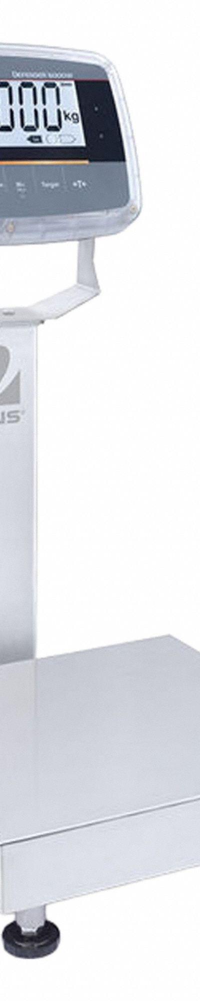OHAUS Industrial Bench Scale: 12 in x 12 in - Bench Scales with Column-Mounted Indicator