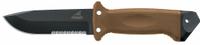 GERBER Tactical Fixed Blade Knife: Serrated, 10 1/2 in Overall Lg, Stainless Steel, Plastic (MPN 22-01463). Key specifications — attr307498: Yes; attr307493: Plastic; attr307491: Stainless Steel; attr324881: GERBER.