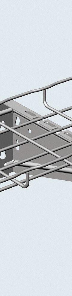 CABLOFIL Universal Bracket: 20 in Wd, Steel, Galvanized (MPN FASUCB500PG). Key specifications — Material: Steel; Manufacturer Part Number: FASUCB500PG; Brand: CABLOFIL; Finish: Galvanized; For Use With: Cablofil 20 in Width Mesh Tray; Item [MERCH]: Universal Bracket.