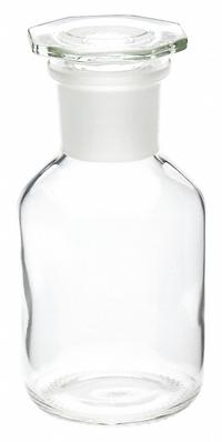 WHEATON Reagent Bottle: 250 mL, Closure Material: Glass Cap, Colorless, 10 Bottles, 72 mm Body Dia (MPN 216017). Key specifications — Brand: WHEATON; Graduated: No; Pre-Cleaned: None; Body Color: Colorless.