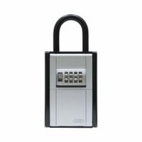 ABUS Lock Box: Mechanical Combo Lock, 20 Key Capacity, 7 1/8 in Outside Ht, 3 3/8 in Outside Wd (MPN 797). Key specifications — Brand: ABUS; Color: Black/Gray; Material: Metal; Lock Style: Mechanical Combination.
