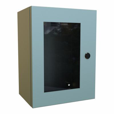 HAMMOND Electrical Enclosure: Steel, 16 in x 12 in x 8 in, NEMA 12/3R/4 - Steel Washdown Enclosures