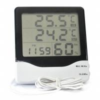 THERMCO Hygrometer: 10%to 99% Humidity Range, Humidity/Temp/Time, Built-In (MPN TT8020TH). Key specifications — Primary Scale: Humidity/Temperature/Time; Display Type: Digital; Brand: THERMCO.