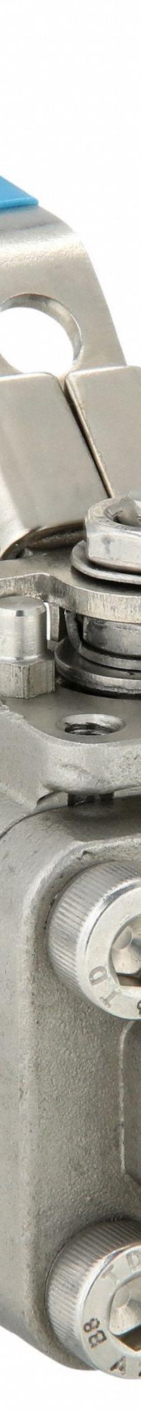 MILWAUKEE VALVE Manual Two-Way Ball Valve: 1/4 in, Stainless Steel, Straight, Socket x Socket (MPN 35RSS1NLL-014). Key specifications — Brand: MILWAUKEE VALVE; Seat Material: Polymer; Handle: Locking Lever.