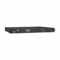 EATON TRIPP LITE PDU: Single-Phase, 240V AC, 10 Outlets, (2) C19/(8) C13, Metered, Remote-Monitored (MPN PDUMNH20HVAT1). Key specifications — Plug Type: IEC-320 C20; Brand: EATON TRIPP LITE; Phase: Single-Phase; Maximum Input Voltage: 240V AC; Receptacle Type: (2) C19; Facing: Rear.