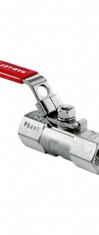 HAM-LET Manual Two-Way Ball Valve: 3/4 in, Stainless Steel, Straight, FBSPP x FBSPP, Two-Piece (MPN H-710-SS-G-3/4-T-LD). Key specifications — Brand: HAM-LET; Handle: Locking Lever.