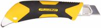 OLFA Snap-Off Utility Knife: 6 1/2 in Overall Lg, Rubberized, 8 Segments, 0 Blades Stored, Plastic (MPN LA-X). Key specifications — attr307932: Rubberized; attr307935: Black; attr307939: Plastic; attr307957: Contoured; attr324893: OLFA.