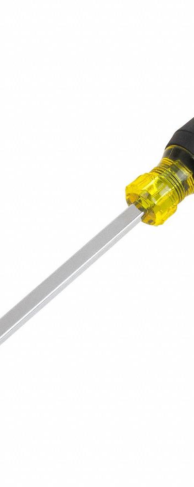 KLEIN TOOLS Demolition Driver: Steel, 5/16 in Tip Size, Long Lg, 12 1/4 in Overall Lg - Demolition Slotted Screwdrivers