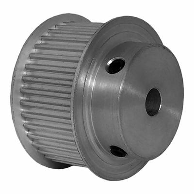 Dayton Timing Pulley: Modified Curvilinear, Fixed, For GT Timing Belt Section - GT Section Fixed-Bore Timing Pulleys with Hub