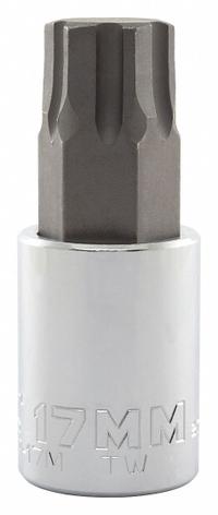 PROTO Socket Bit: 1/2 in Drive Size, Hex Tip, 17 mm Tip Size, 2 3/4 in Overall Lg, Fixed Insert (MPN J5441R-17M). Key specifications — attr1204765: Fixed Insert; attr1204767: PROTO.