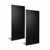TRITON PRODUCTS Pegboard Panel: Round, 1/4 in Peg Hole Size, 48 in x 24 in x 1/4 in, ABS, Black (MPN DB-2BK). Key specifications — Material: ABS; Finish: Matte; Peg Hole Shape: Round; Includes: 2 Pegboards; Color: Black; Brand: TRITON PRODUCTS.