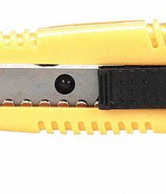 ABILITY ONE Utility Knife: 6 in Overall Lg, Textured, 8 Segments, 1 Blades Stored, Black, Plastic (MPN 5110-01-621-5256). Key specifications — attr307932: Textured; attr307935: Black; attr307939: Plastic; attr307957: Contoured; attr324893: ABILITY ONE.
