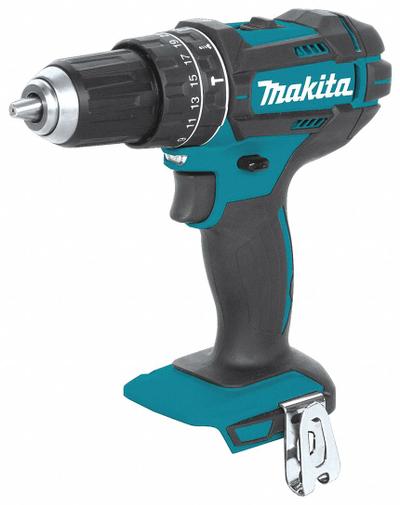 MAKITA Hammer Drill: 18V DC, Compact, 1/2 in Chuck, 1/2 in Concrete Capacity, 2 Speeds - Makita Cordless Hammer Drills