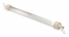 FOSTORIA Electric Infrared Tubular Heater Element: For Mfr. No. FFH-912B, 450 W Output, 3.7 A (MPN 671-3454). Key specifications — Connection Type: 5-1/2 in Pigtail; Color: Frosted; Heater Mounting Position: Horizontal Burn; Product Type: Electric Infrared Tubular Heater Element; For Use With: Mfr. No. FFH-912B; Voltage: 120V AC; Includes: 3 in Wire Leads; Brand: FOSTORIA.