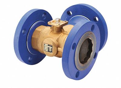HVAC Control Ball Valve: 3-Way, 3 in Flanged, 73 CV Flow, 47 Bypass CV Flow - 3-Way Flanged Connection Ball Valves