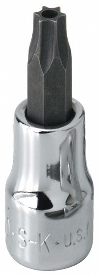 SK PROFESSIONAL TOOLS Socket Bit: 3/8 in Drive Size, Security Torx Tip, T45 Tip Size, Torx (MPN 45445). Key specifications — attr1214209: Replaceable Insert; attr1214211: SK PROFESSIONAL TOOLS.
