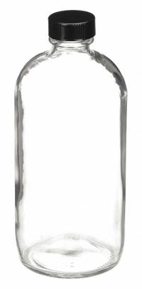 QORPAK Sampling Bottle: 480 mL, Colorless, 28-400, Phenolic, 12, PolyCone, Type III (MPN GLC-01196). Key specifications — Body Color: Colorless; Pre-Cleaned: None; Body Material: Soda Lime Glass; Brand: QORPAK; Screw Closure Size: 28-400; Graduated: No; USP Specification: Type III; Closure Attached: Attached.