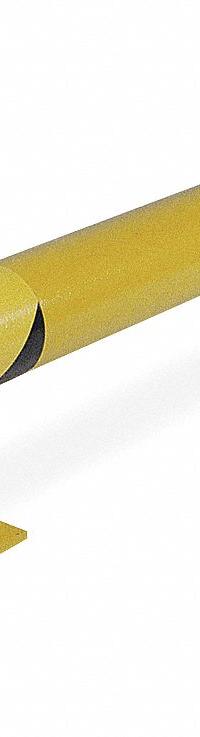 APPROVED VENDOR Machine Guard: Straight, Mount Hardware Not Included, 8 in Mounting Plate Wd, Steel (MPN 3KR78). Key specifications — Color: Yellow; Material: Steel; Rail Mounting Style: Floor Mounted; Includes Mid-Rail: Mid-Rail Not Included.