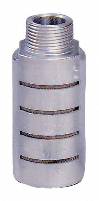 ARROW PNEUMATICS Male Alum Pneumatic Silencer,1/4": 1/4 in NPT - Pneumatic Exhaust Silencers / Mufflers
