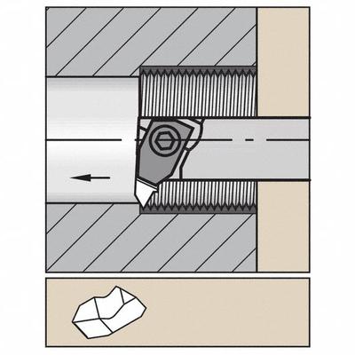 WIDIA Indexable Thread Turning Tool Holder (MPN 3632121) - Machining