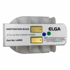 ELGA Sanitization Block: LA698. Key specifications — Brand: ELGA; Manufacturer Part Number: LA698; Product Type: Sanitization Block.