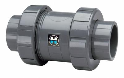 HAYWARD Check Valve: Ball, Inline Valve Body, CPVC, 2 1/2 in Pipe Size, Socket x Socket - CPVC Ball Check Valves