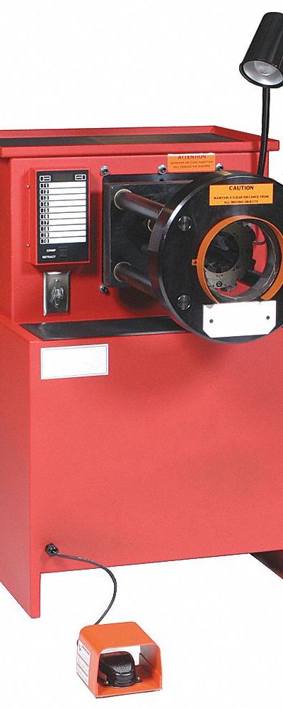 AEROQUIP Hydraulic Hose Crimping Machine: 2 in Max - Aeroquip Hydraulic Hose Crimping Machines