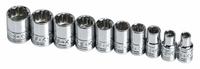 SK PROFESSIONAL TOOLS Socket Set: 1/4 in Drive, 10 Piece, 12-Point, Metric, 5 mm to 14 mm (MPN 1340). Key specifications — attr1224269: 1/4 in; attr1204685: Not Tether Capable; attr1204650: 5 mm to 14 mm; attr1204673: Socket Bits Not Included; attr1204688: SK PROFESSIONAL TOOLS; attr1224230: Friction; attr1206170: Standard Sockets.