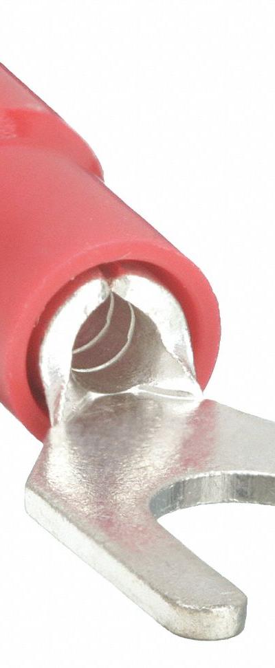 GRAINGER Fork Terminals: Red - Insulated Fork Terminals