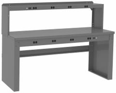 TENNSCO Workbench: Fixed Ht, Steel, 72 in x 30 in, 1,800 lb Overall Load Capacity, Gray (MPN EB-2-3072S). Key specifications — Brand: TENNSCO.