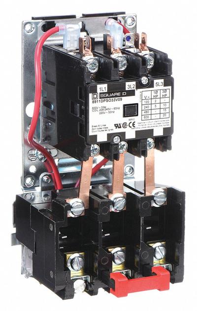 SQUARE D Definite Purpose Magnetic Motor Starter: Non-Reversing, 3 Poles - Non-Reversing Starters with Thermal Overloads