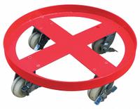 APPROVED VENDOR Drum Dolly: 2,000 lb Load Capacity, For 55 gal Container Capacity, Round, Nylon (MPN 48J137). Key specifications — Caster/Wheel Configuration: (4) Swivel with Brake; For Container Capacity: 55 gal; Deck Shape: Round; Brand: APPROVED VENDOR.