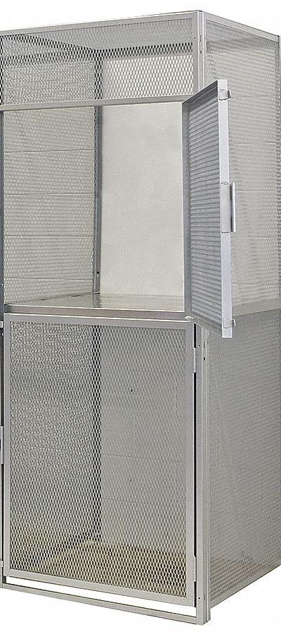 HALLOWELL Bulk Storage Locker Starter: 48 in x 48 in x 90 in - Expanded Metal Bulk Storage Locker Starters & Add-Ons