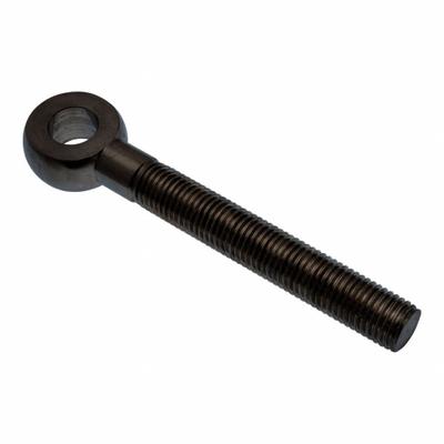 AMPG Fixed Rod End: Stainless Steel, Black Oxide, 8 in Hole Center-to-End Lg - Stainless Steel Male Threaded Fixed Rod Ends