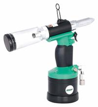 SPEEDAIRE Air Riveter: 9/16 in Stroke Lg, 2,100 lbf Pulling Force, 1/4 in Female NPT (MPN 45RM38). Key specifications — attr1320930: NPT; attr1320934: Yes; attr1320955: SPEEDAIRE.