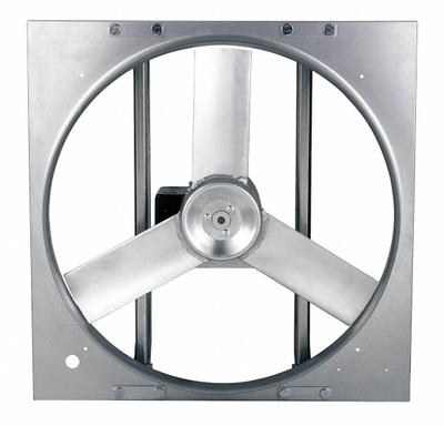 Dayton Exhaust Fan: Direct Drive, 24 in Blade, 3/4 hp, 7,654 cfm, 115/230V AC - Standard Direct-Drive Panel Exhaust Fans