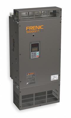 FUJI ELECTRIC Variable Frequency Drive: In Phase Three, Out Phase Three, 300 hp, No Bypass, Manual (MPN FRN0376G2W-4GU). Key specifications — Style: Compact/Heat Sink; Color: Black/Blue/Gray; Output Phase: Three.