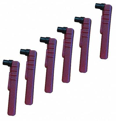 GRAPHIC CONTROLS Pen: Pens, Dickson Chart Recorders, Red, Pens-P222, 6 Pens Included, Broad - Circular Chart Recorder Pens