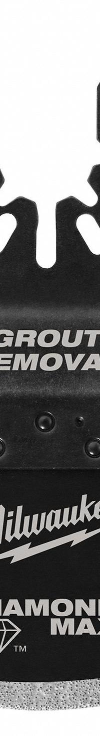 MILWAUKEE Oscillating Scraper Blade: Grout Removal, 2 11/16 in Blade Wd, 3 7/8 in Blade Lg, 1 Pieces (MPN 49-25-2272). Key specifications — attr1097510: Grout Removal; attr1097500: Rounded; attr1097522: MILWAUKEE.