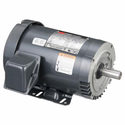Dayton General Purpose Motor: C-Face/Rigid Base Mount, Totally Enclosed Fan Cooled - C-Face with Rigid Base 3-Phase General Purpose AC Motors