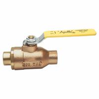 APOLLO Manual Two-Way Ball Valve: 3/4 in, Bronze, Straight, Sweat x Sweat, Full Port, Two-Piece (MPN 7720401). Key specifications — Brand: APOLLO; Handle: Lever.