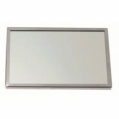 SEE ALL Bathroom Mirror: Rectangular, Acrylic, 18 in Overall Ht, 12 in Overall Wd, 1 in Overall Dp (MPN FR1218AC). Key specifications — Brand: SEE ALL INDUSTRIES; Frame Material: Stainless Steel; Frame Finish: Polished; Frame Color: Silver; Mirror Edge Style: Polished Edge; Lighted: No.