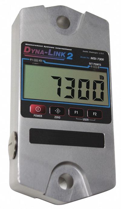 MSI Crane Dynamometer: 50,000 lb Wt Capacity - Imperial, +/-0.1% Accuracy, 20 lb - Dynamometers