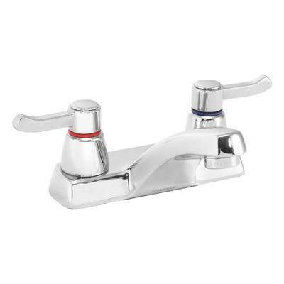 SPEAKMAN Low Arc Bathroom Faucet: Commander, Brass, Chrome Finish, 0.5 gpm Flow Rate - Centerset Handle Bathroom Faucets