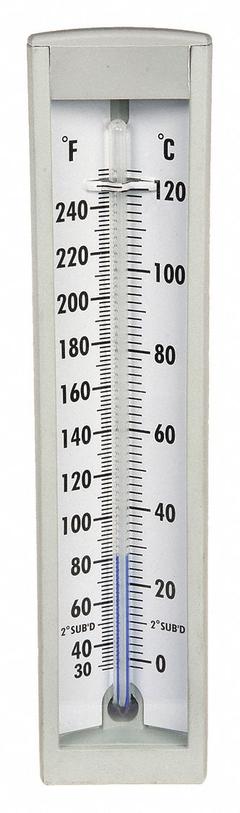 APPROVED VENDOR Compact Industrial Thermometer: 30°F to 240°F /0°C to 120°C, +/-1% Accuracy (MPN 4PRU7). Key specifications — Thermometer Thread Type: NPT; Accuracy: +/-1%; Brand: APPROVED VENDOR.