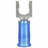 3M Fork Terminals: Blue, Nylon, #10 Stud Size, 16 AWG – 14 AWG Wire Range, Locking Fork, 600 V (MPN MNG14-10FLX). Key specifications — Manufacturer Part Number: MNG14-10FLX; Brand: 3M.