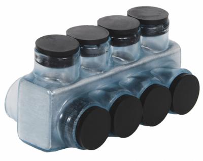 POLARIS Multitap Connector: 4 Port, Double-Sided Entry, 4 AWG – 500 kcmil Wire Size - Dry-Location Double-Sided Entry Multitap Connectors