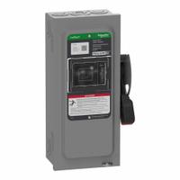 SCHNEIDER Safety Switch: Fusible, 30 A, Three Phase, 600V AC/DC, Galvanized Steel, Indoor (MPN VH361). Key specifications — Brand: SCHNEIDER.
